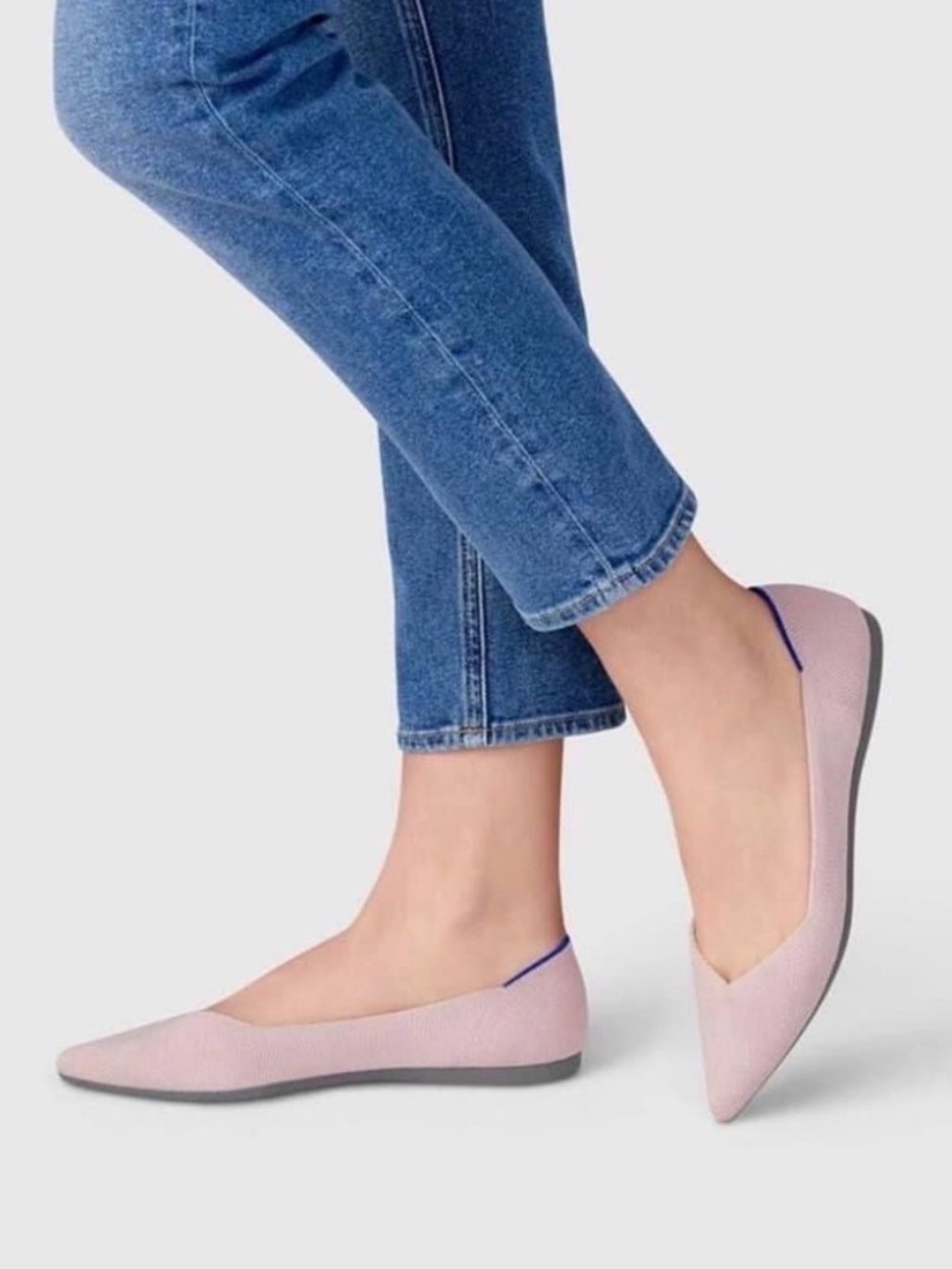 Rothy's The Point Ballet Flats Lilac Women’s Size 9.5